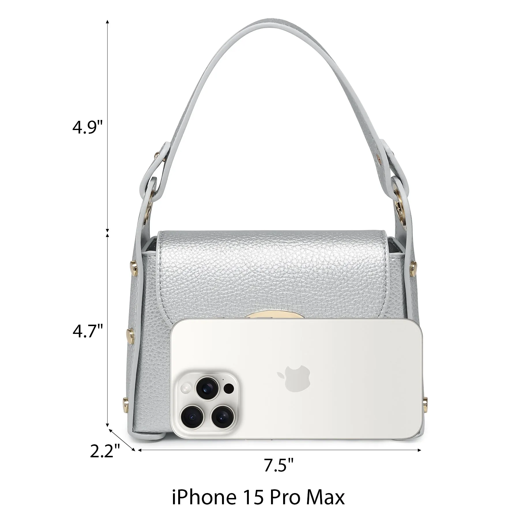 VONMAY Women Small Crossbody Bag Studded Evening Bags Clutch Purse Satchel Handbag for Wedding/Prom/Cocktail Party