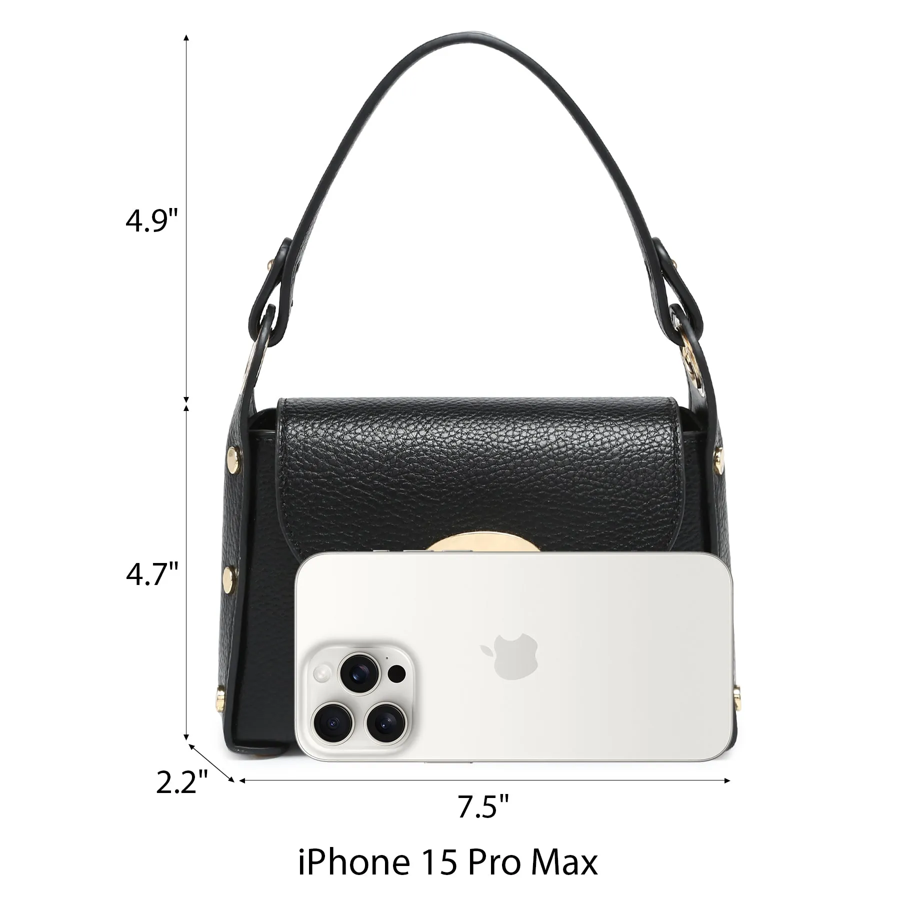 VONMAY Women Small Crossbody Bag Studded Evening Bags Clutch Purse Satchel Handbag for Wedding/Prom/Cocktail Party
