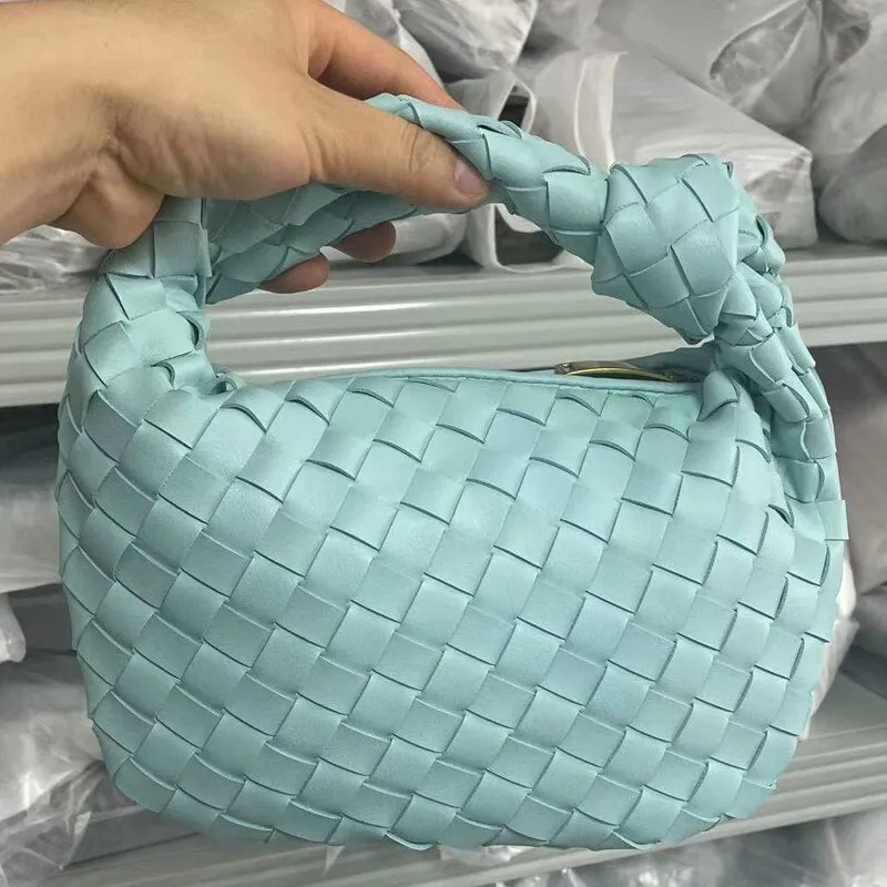 Vvsha Handbags For Women 2024 Fashion Classic Hand-Woven Ladies Knotted Armpit Hobo High-Texture Casual Bags Gold Zipper Tote Bag