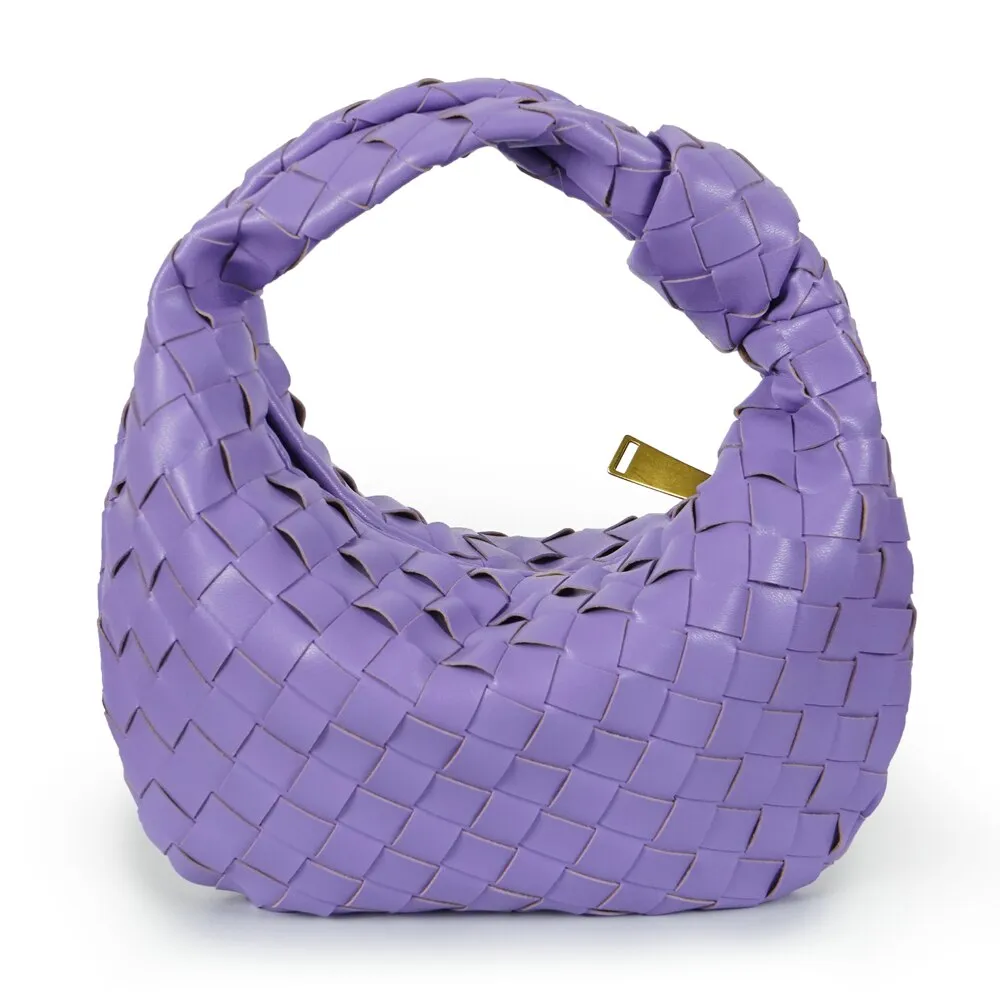 Vvsha Handbags For Women 2024 Fashion Classic Hand-Woven Ladies Knotted Armpit Hobo High-Texture Casual Bags Gold Zipper Tote Bag