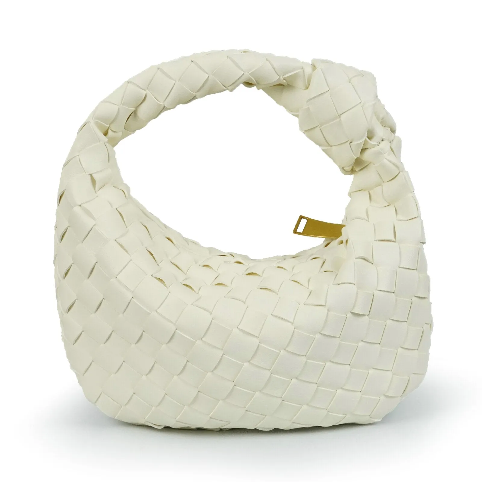Vvsha Handbags For Women 2024 Fashion Classic Hand-Woven Ladies Knotted Armpit Hobo High-Texture Casual Bags Gold Zipper Tote Bag