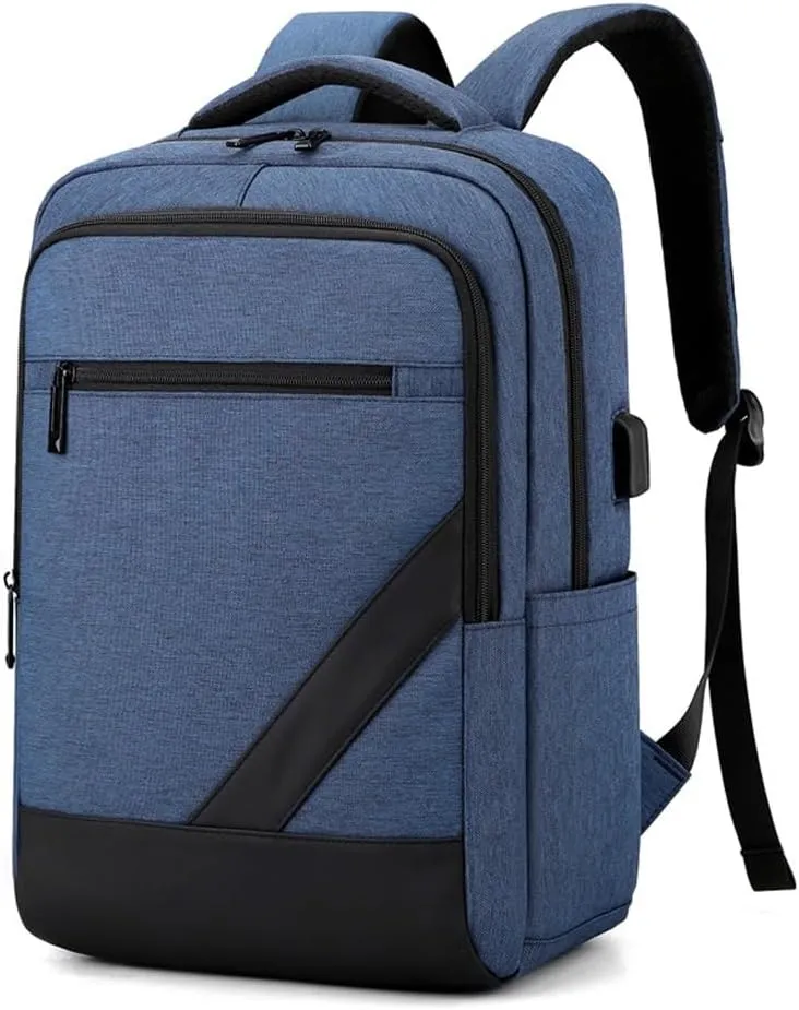 With Charging Port Casual Daypack for Work, Business, College(Black)