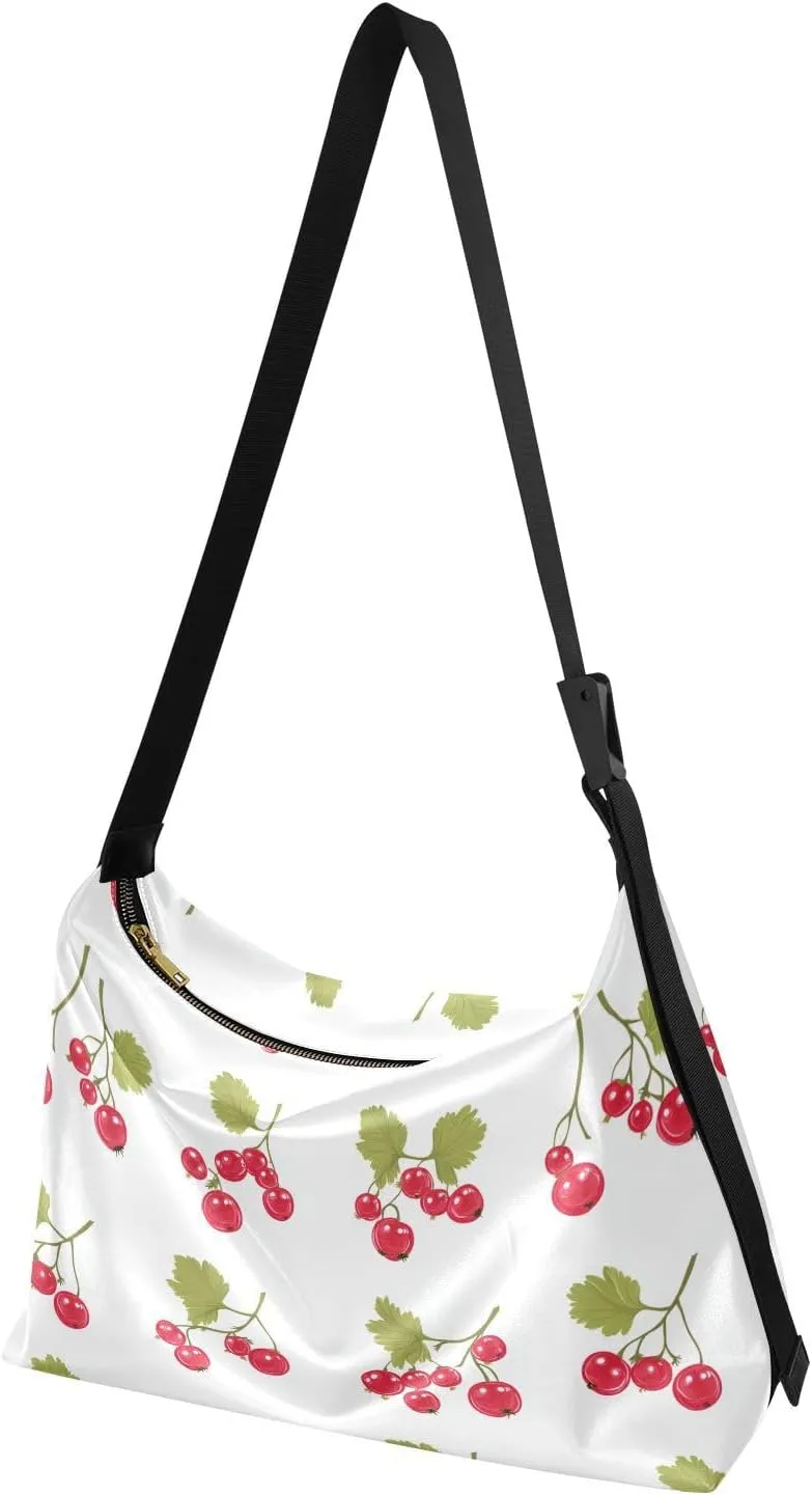 Women Cross Shoulder Bags Trendy Womens Shoulder Bags Side Bag Fresh Serviceberry Fruit