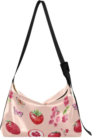 Women Cross Shoulder Bags Trendy Womens Shoulder Bags Side Bag Fresh Serviceberry Fruit