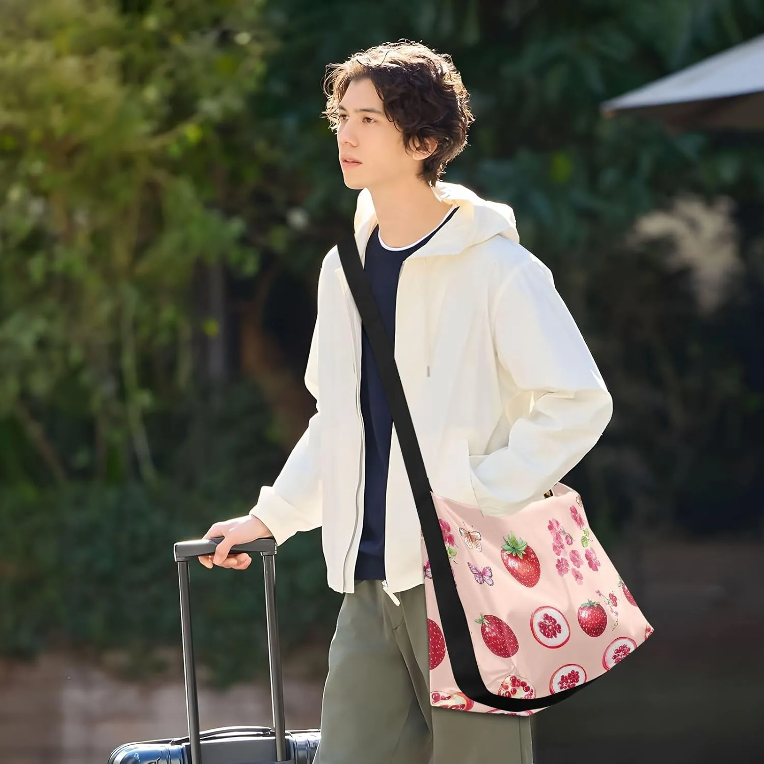 Women Cross Shoulder Bags Trendy Womens Shoulder Bags Side Bag Fresh Serviceberry Fruit