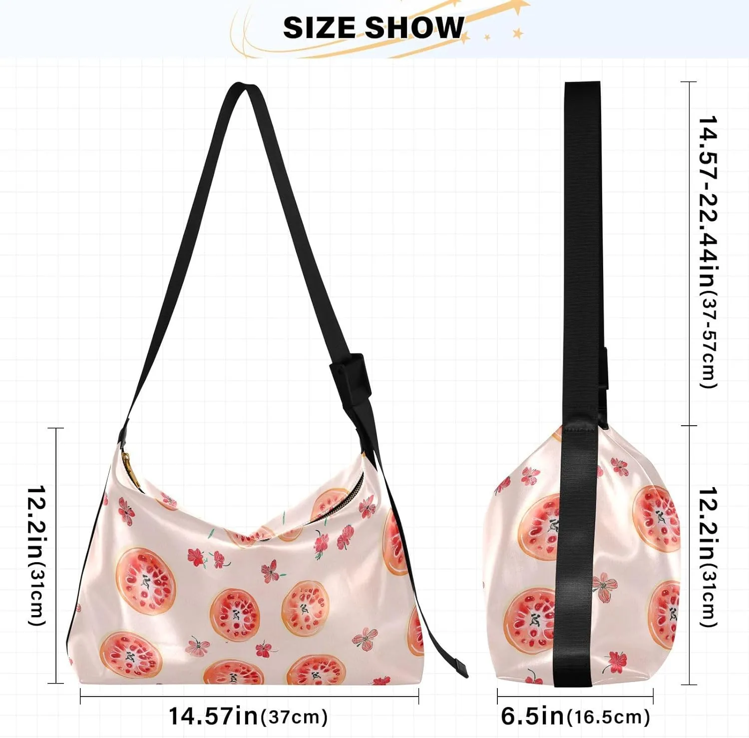 Women Cross Shoulder Bags Trendy Womens Shoulder Bags Side Bag Fresh Serviceberry Fruit