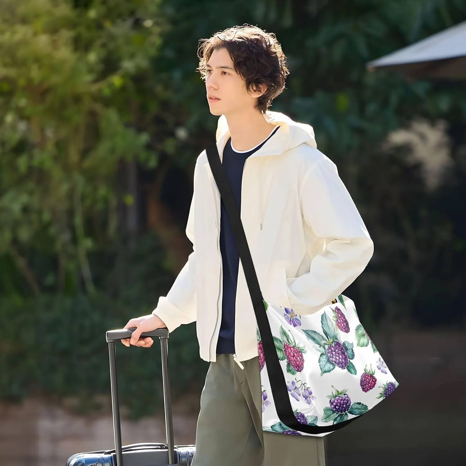 Women Cross Shoulder Bags Trendy Womens Shoulder Bags Side Bag Fresh Serviceberry Fruit