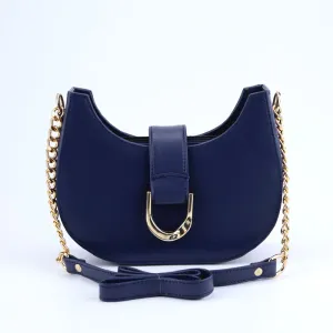 Women Saddle Bags Metal Decor Zipper Hobo Bag Long Chain Strap Shoulder Handbag #D-1567 #22