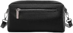 Women Shoulder Bags, Genuine Leather Crossbody Bag Top Layer Cowhide Small Messenger Handbag Ladies' Casual Phone Bag