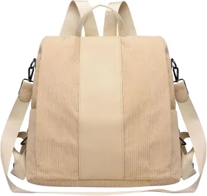Women Travel Backpack Lady Velvet Canvas School Bags For Camping Backpack with Water Bladder (Yellow, One Size)