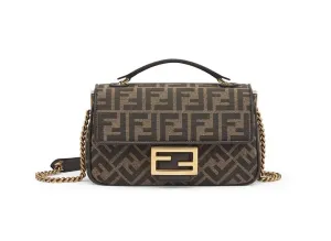 Women's Baguette Chain Bag in Tabbaco | 8BR793AKBZ
