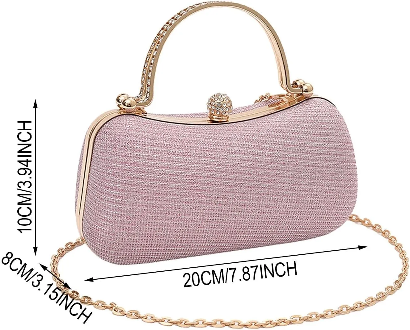 Women's Retro Shoulder Bag Chain Handbag Single Shoulder Sling Bag Unique Handbag Square