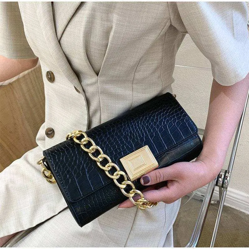 Women’s Small Shoulder Bag with Chain Strap