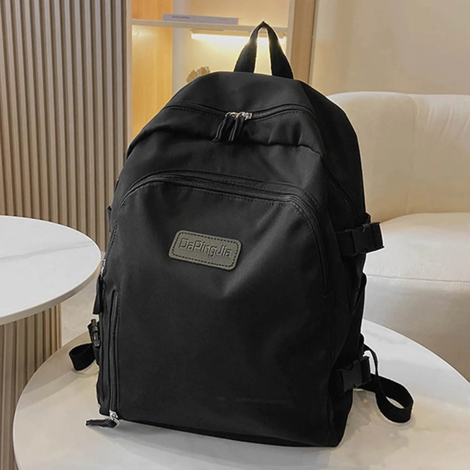 Women's Travel Cloth Lightweight Fashion Backpack Comfortable Messenger Bags Outdoor Travel Backpack for Girls(Black)