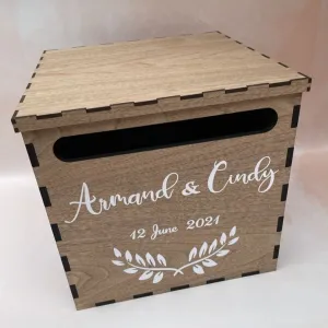 Wooden Envelope Box (* Does not fit in Pudo*)