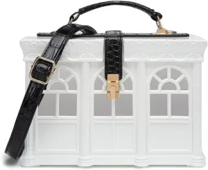 WUURAA Acrylic House Handbags Crossbody Bags Top Handle Purse Satchel Bag Shoulder Bag for Women
