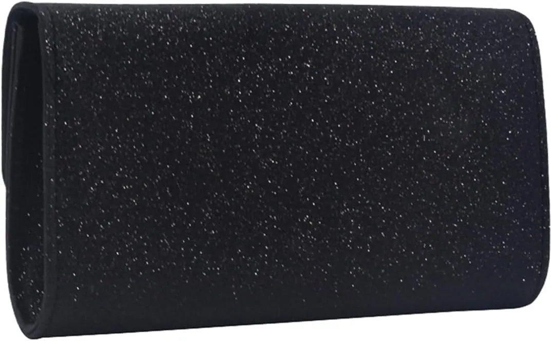 WUURAA Glitter Purse Rhinestone Evening Bag Elegant Party Banquet Clutches Lady Handbag Women Cocktail Crossbody Shoulder Bag
