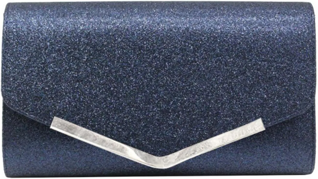 WUURAA Glitter Purse Rhinestone Evening Bag Elegant Party Banquet Clutches Lady Handbag Women Cocktail Crossbody Shoulder Bag