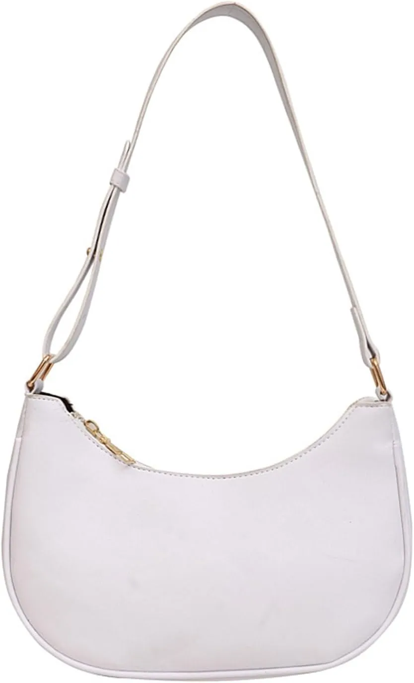 WUURAA PU Leather Tote Bag Leisure Casual Bag Large Capacity Shoulder Bag for Girls Women Plain Trendy Bag Hobo Handbag