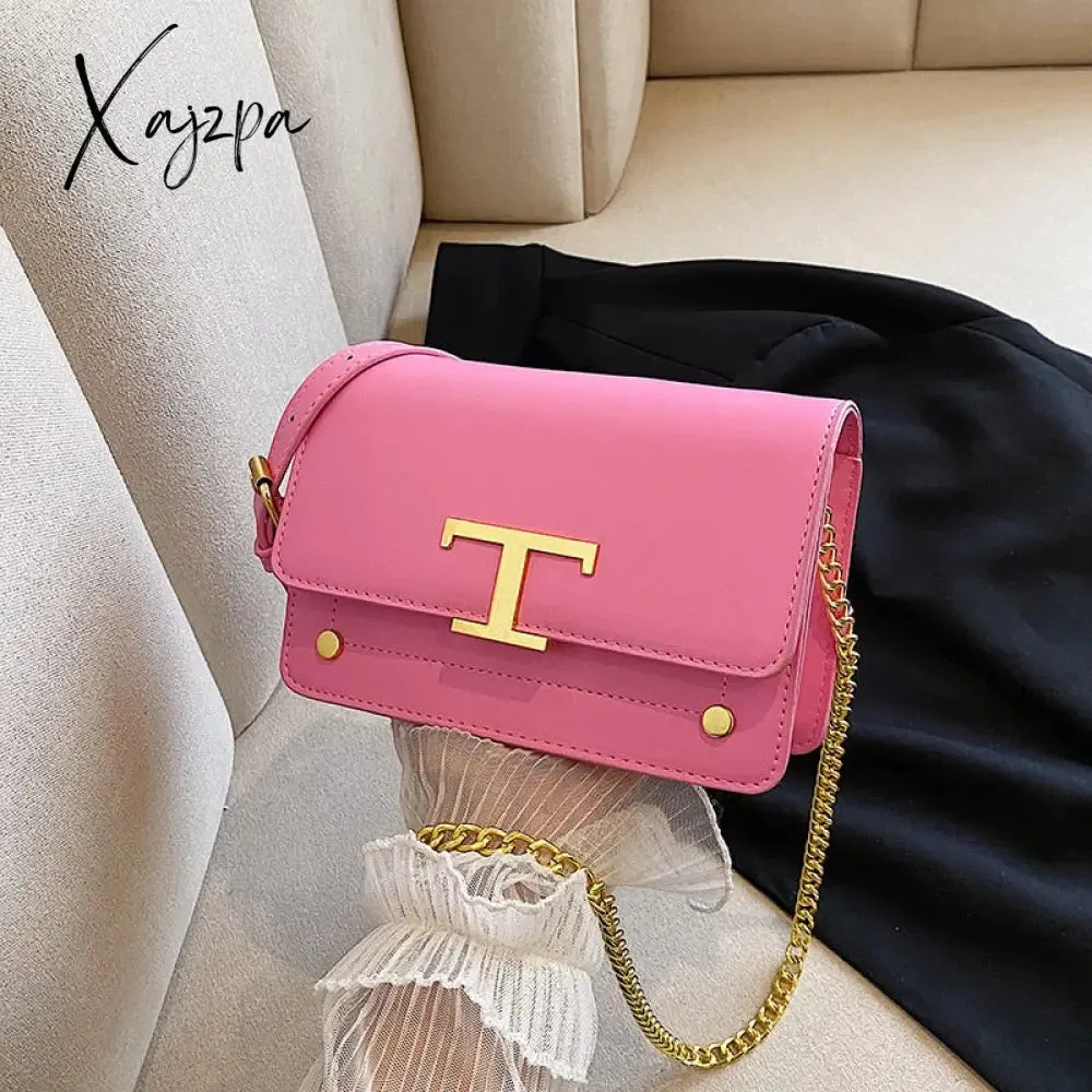 Xajzpa - Crossbody Bags for Women Trend Designer PU Leather Shoulder Bag Female Luxury Brand Handbags Purse Candy Color
