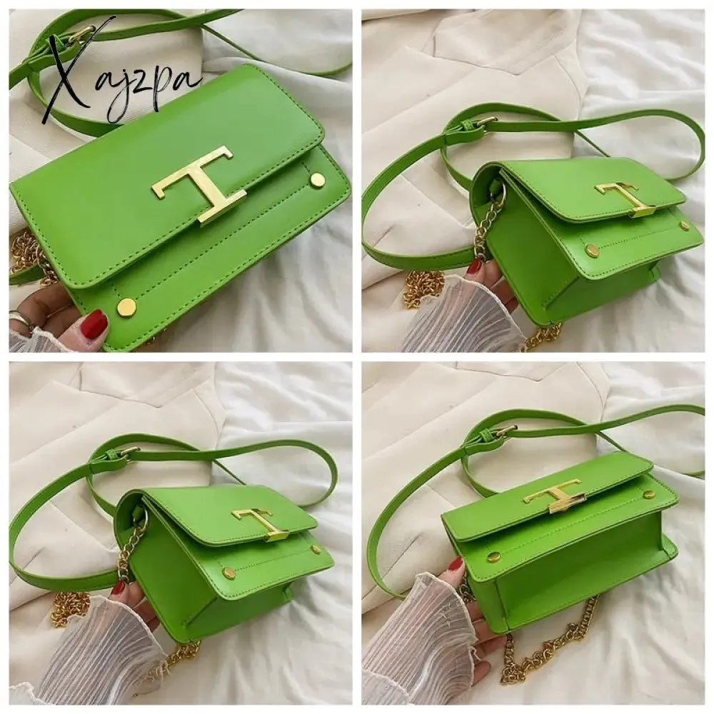 Xajzpa - Crossbody Bags for Women Trend Designer PU Leather Shoulder Bag Female Luxury Brand Handbags Purse Candy Color