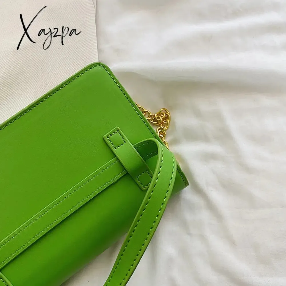 Xajzpa - Crossbody Bags for Women Trend Designer PU Leather Shoulder Bag Female Luxury Brand Handbags Purse Candy Color