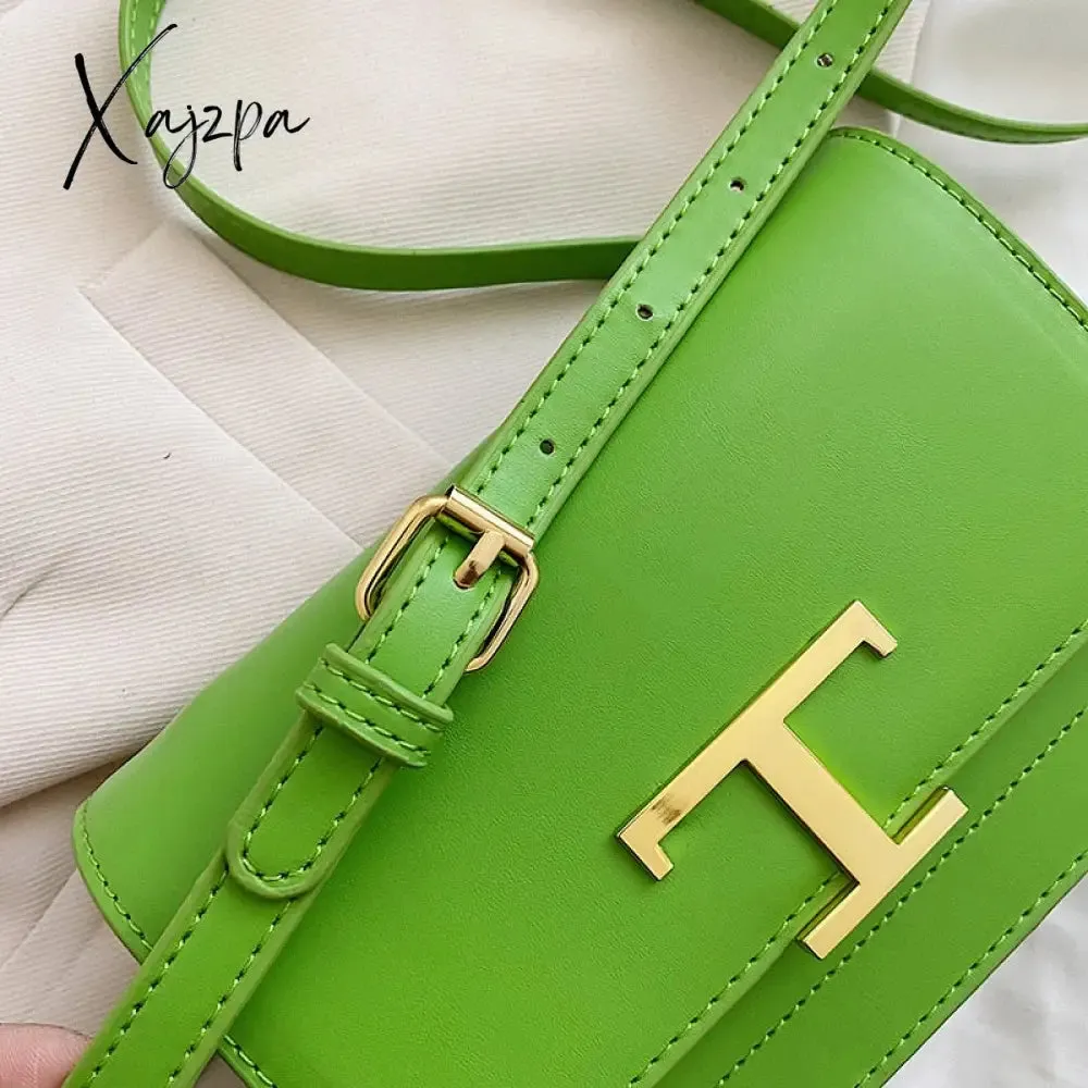 Xajzpa - Crossbody Bags for Women Trend Designer PU Leather Shoulder Bag Female Luxury Brand Handbags Purse Candy Color