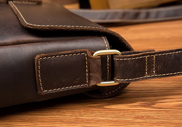 YAAGLE Leather Messenger Bag YG4308
