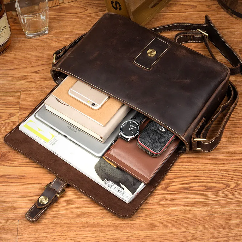 YAAGLE Leather Messenger Bag YG4308
