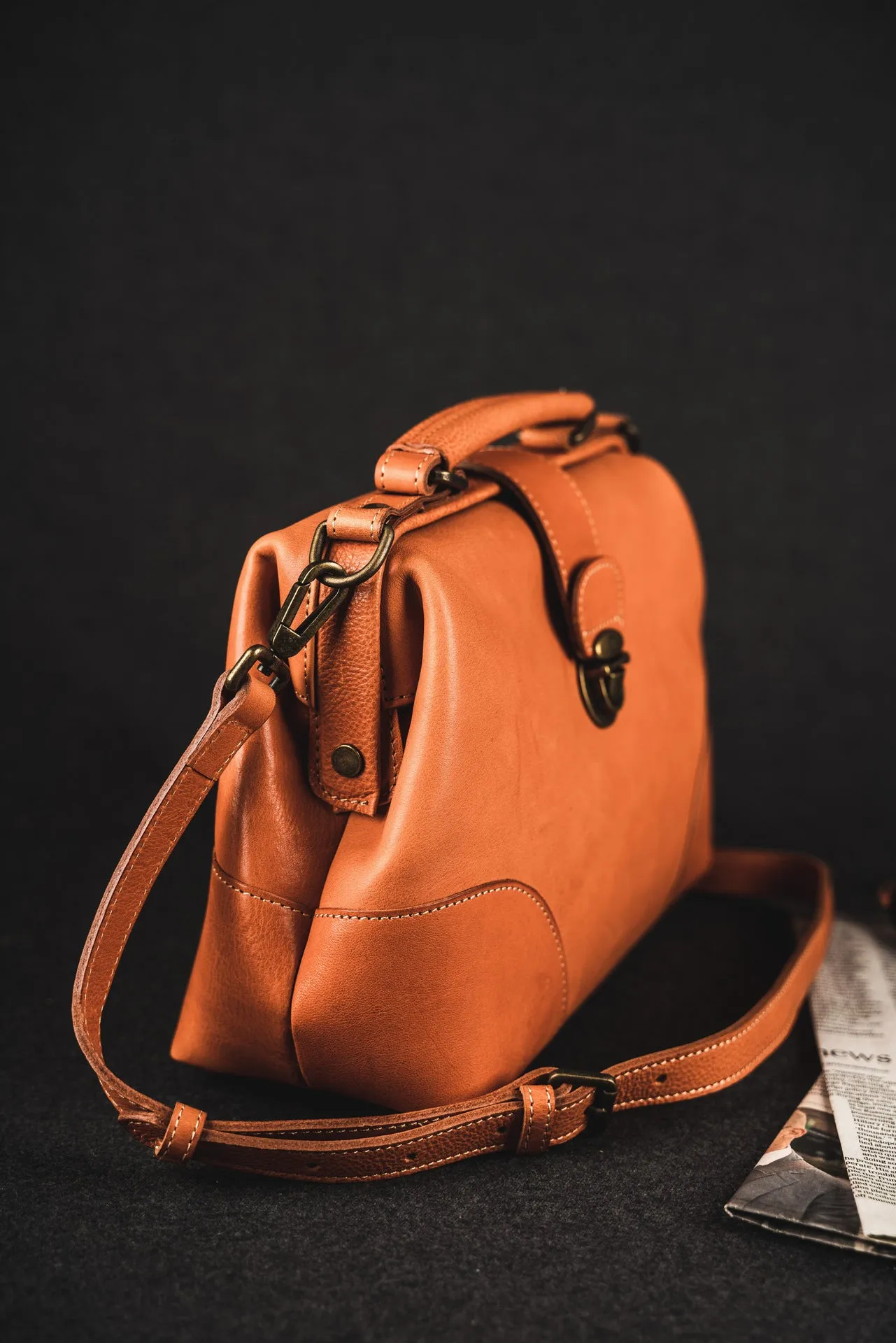 YAAGLE Women Soft Real Leather Shoulder Handbag YG81086