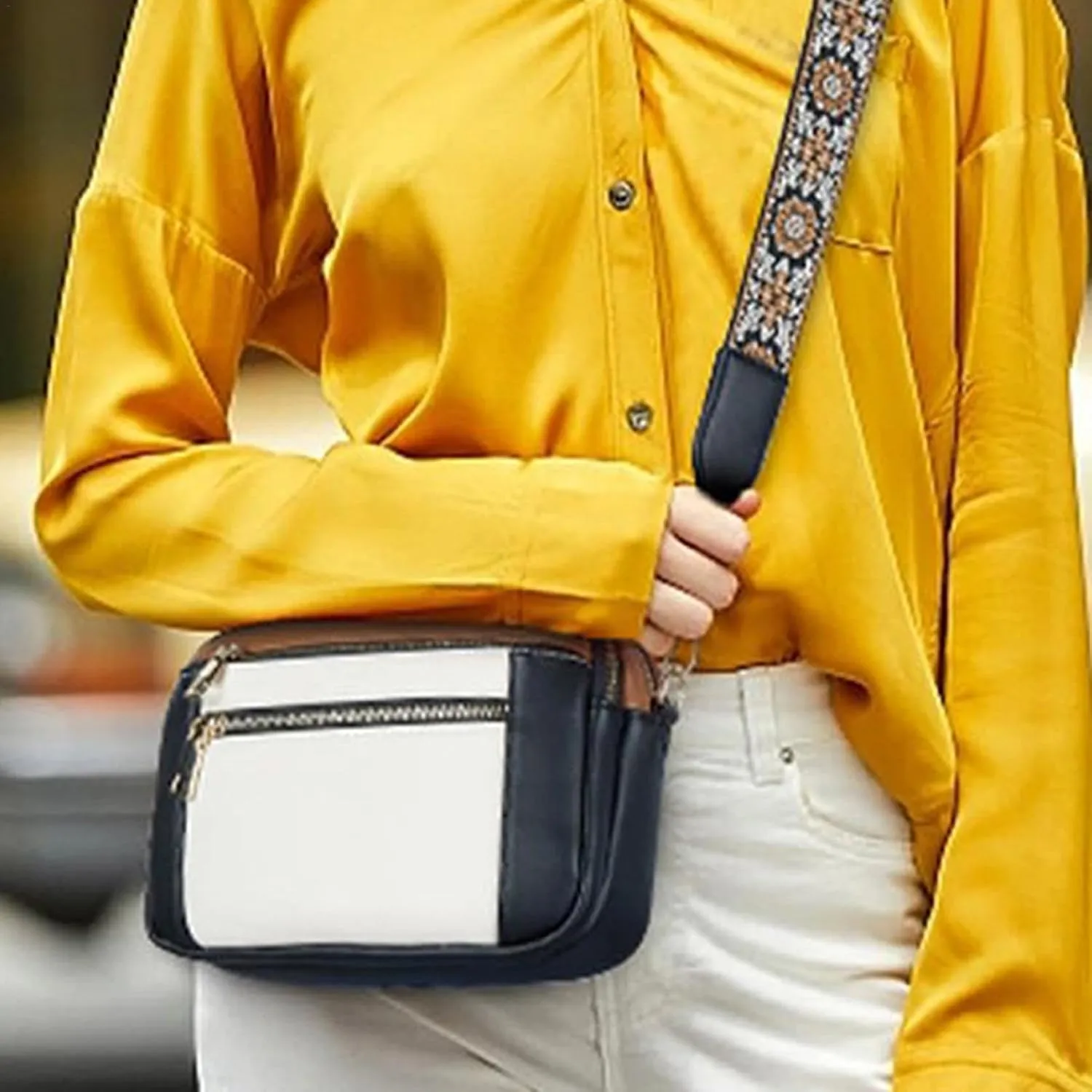 Zqkimzi Shoulder Bags | Women's Shoulder Bag | Fashion Shoulder Bag | PU Leather Bag, Fashion Women's Shoulder Bags, Multiple Pockets, Hobo Bags, Fashion Shoulder Bags for Women